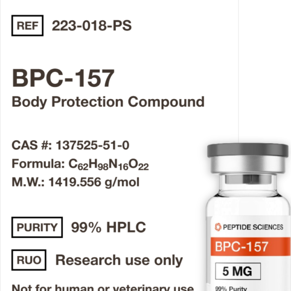 Peptide Sciences BPC-157 5mg