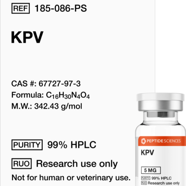 KPV Peptide (Ac-KPV-NH2) 5mg